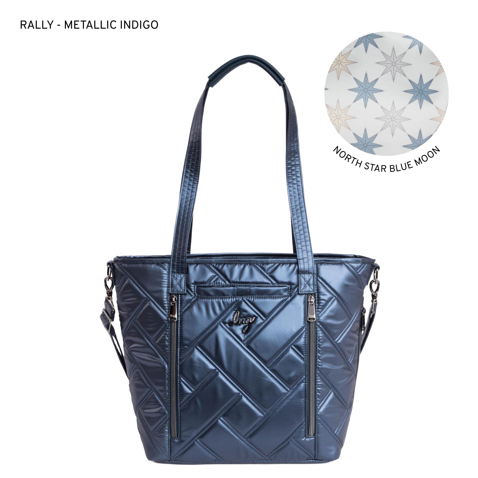 Rally Tote Bag - METALLIC INDIGO - Rally_MetallicIndigo_LL